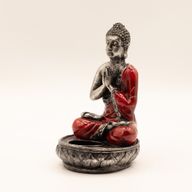 Boeddha-kaarsenhouder - Rood - Medium