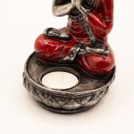 Boeddha-kaarsenhouder - Rood - Medium