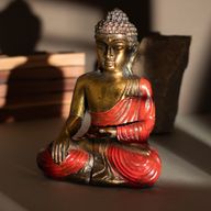 Rood & Gouden Boeddha - Groot
