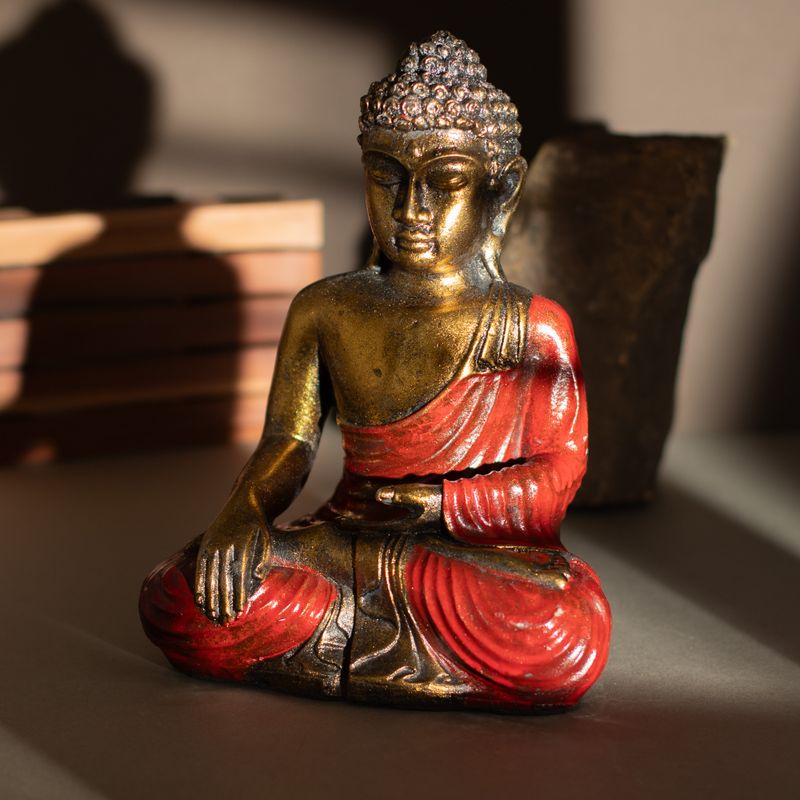 Rood & Gouden Boeddha - Groot