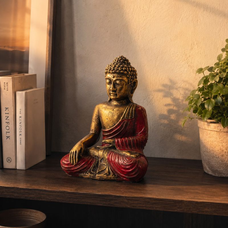 Rood & Gouden Boeddha - Groot