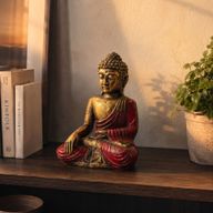 Rood & Gouden Boeddha - Groot