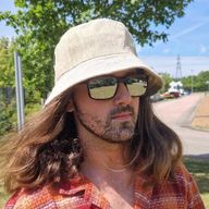 Gepatchte hennep- en katoenen Boho festivalhoed - natuurlijk