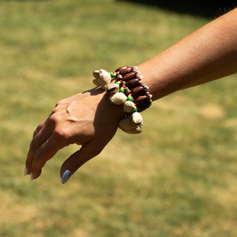 Kenari Shell Hand Shaker - Rattle Bracelet (15 stuks)