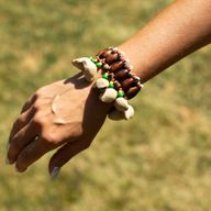 Kenari Shell Hand Shaker - Rattle Bracelet (15 stuks)