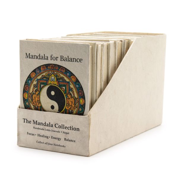 Tibet Mandala Notitieboekjes – 12 × 8 cm – 40 Pagina's – In Display