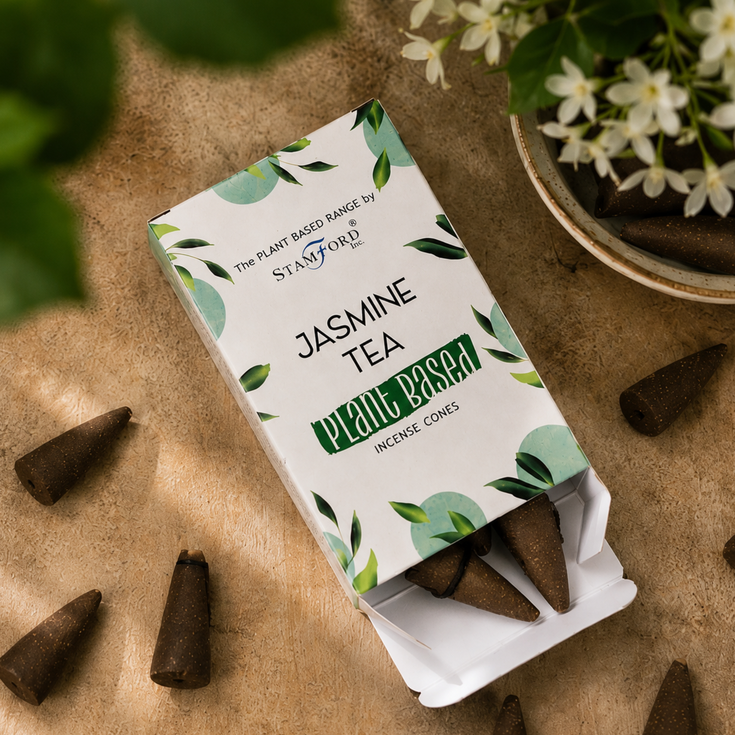 Stamford Premium Plantaardige Wierookkegels