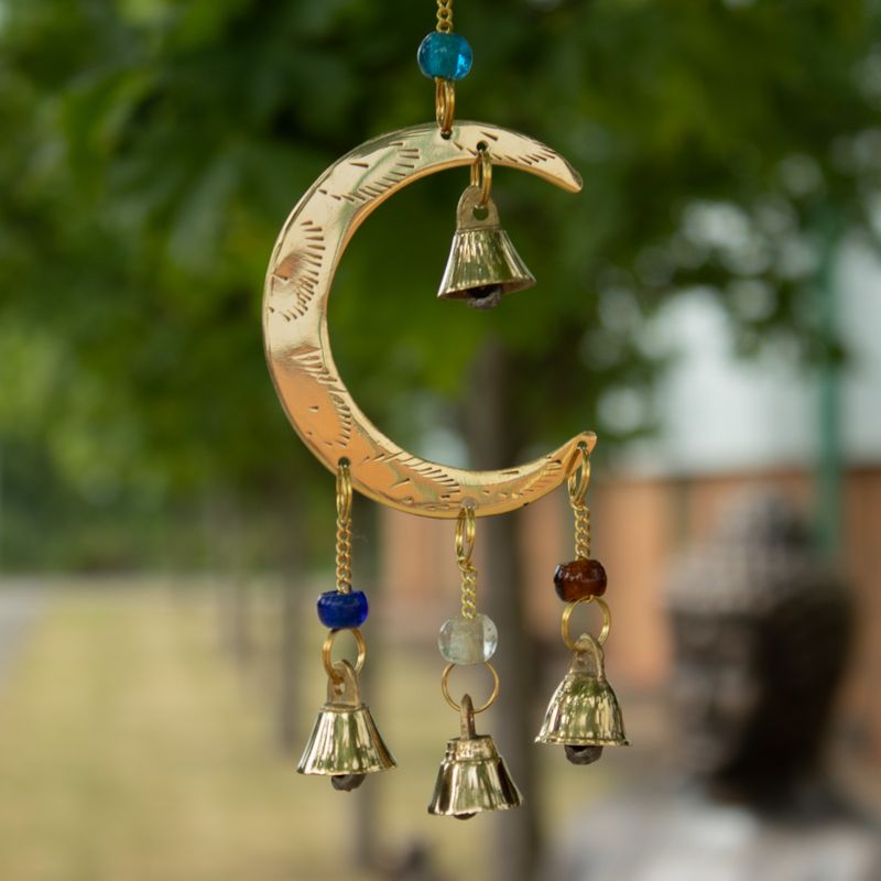 Indische belletjes - Moon Drop - 10 bellen - 6,5x63 cm