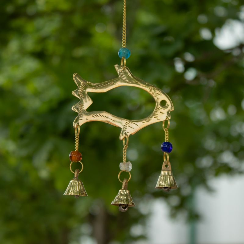 Indische klokken - Fish Drop - 7 belletjes - 8,5x54 cm
