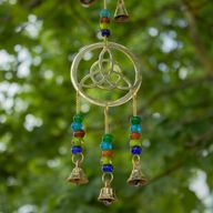 Indische Klokken - Messing Celtic Drop - 7 bellen - 6x64 cm