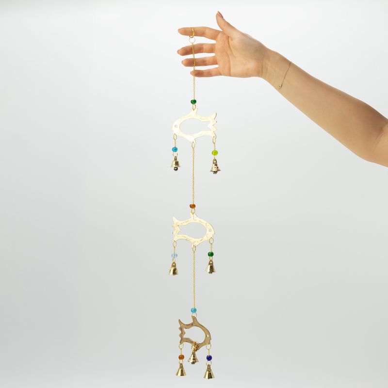 Indische klokken - Fish Drop - 7 belletjes - 8,5x54 cm