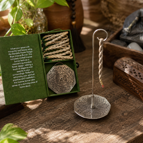 Groothandel Touwwierook Set met Verzilverde Houder