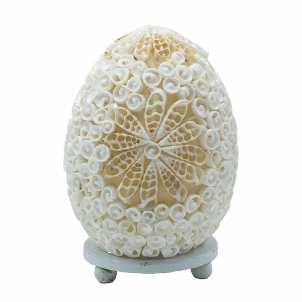Boho Zee Schelplamp – Gesneden Kunstschelp Ovaal – 15cm