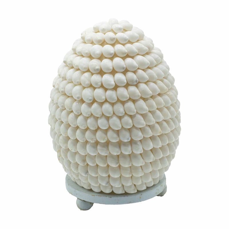 Boho zeeschelpenlamp - Buting Shell Oval - 15 cm