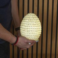 Boho zeeschelpenlamp - Buting Shell Oval - 15 cm
