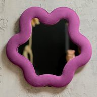 Zachte Golvende Spiegel - Ster - Mauve