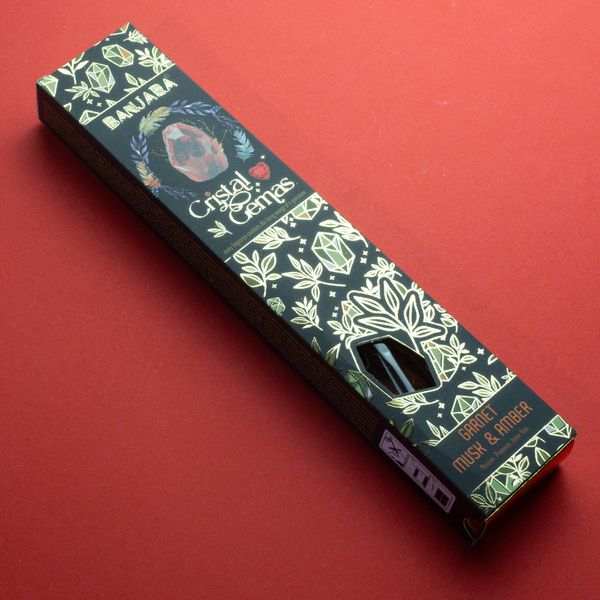 Banjara Kristal Edelstenen – Granaat Musk & Amber