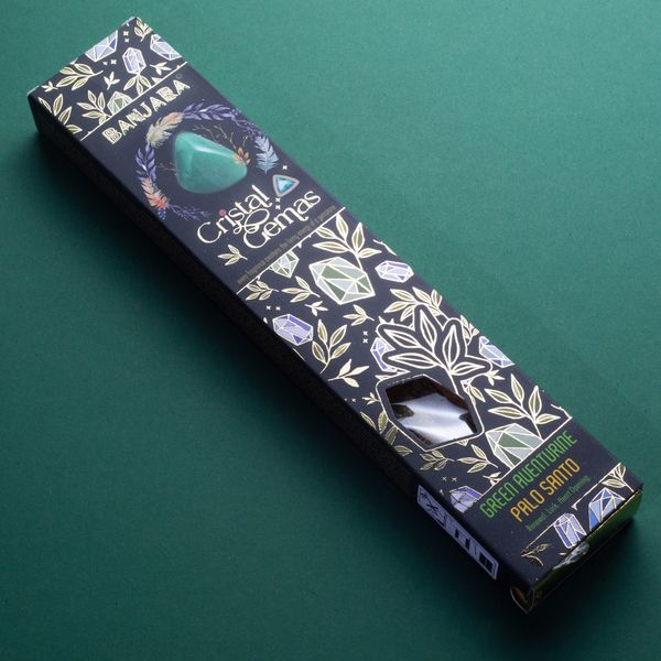 Banjara Kristal Edelstenen – Groene Aventurijn Palo Santo