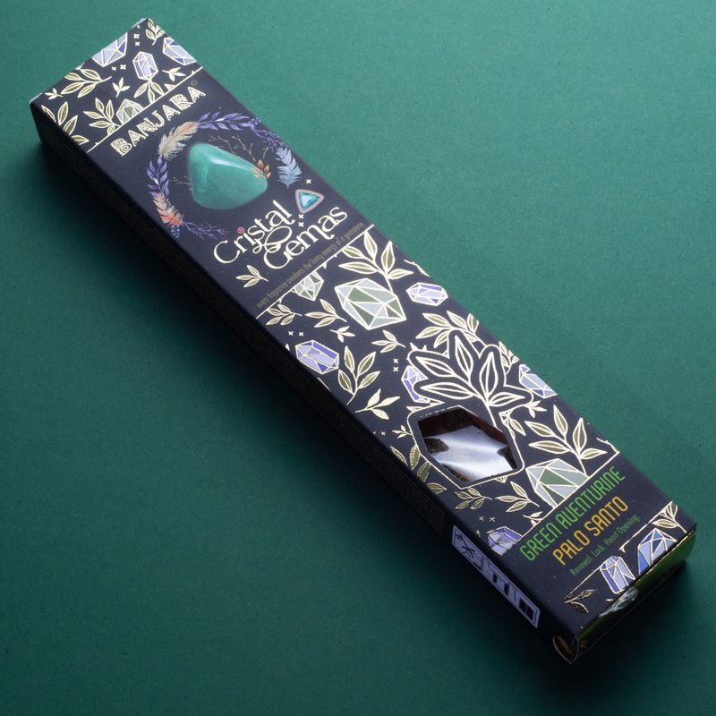 Banjara Kristal Edelstenen - Groene Aventurijn Palo Santo