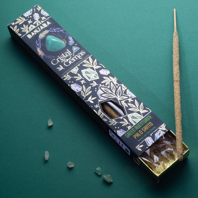 Banjara Kristal Edelstenen - Groene Aventurijn Palo Santo
