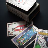 Zilveren folie Waite Tarotkaartenset - met boekje