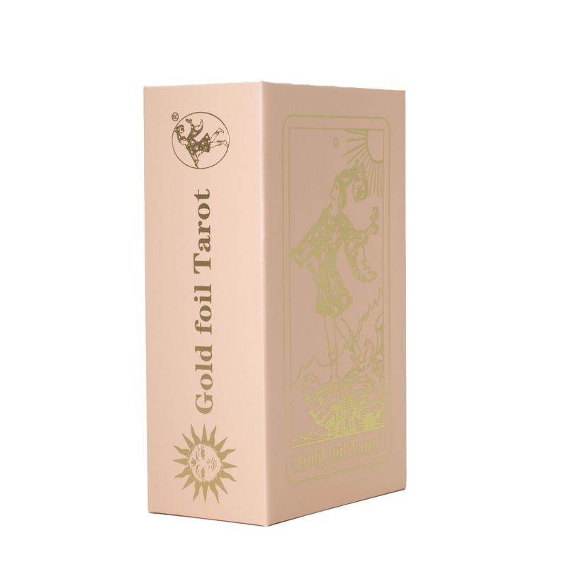 Roze doos robijnfolie Tarotkaart-geschenkdoos met boekje