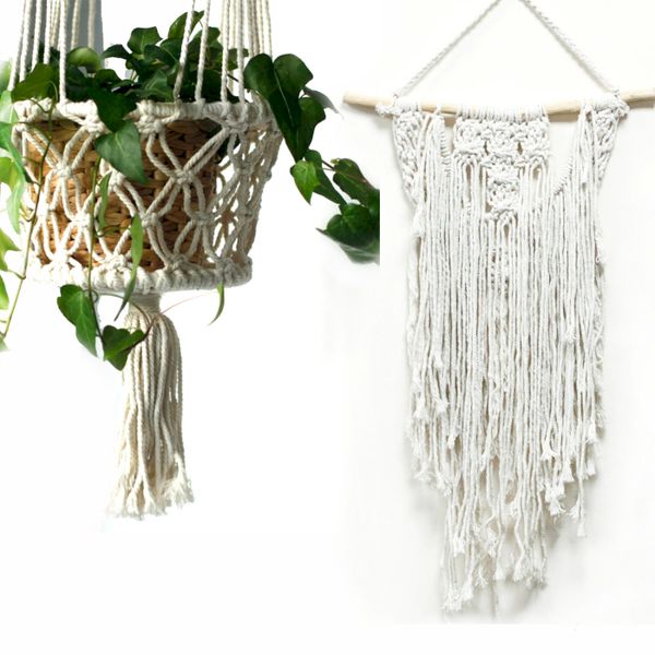 Macrame Pannenlap en Muur Hangende Starter