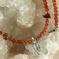 Nimf Geest Edelsteen Ketting Set - Bloedmaan