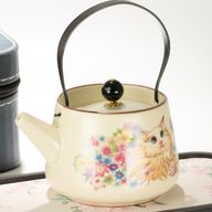 Reis-theepotset en twee kopjes - Kattenliefhebber