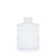 150ml geribbelde ronde diffuserfles (28mm nek) - helder