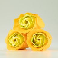 Doos met 3 zeepbloemen - Lenterozen