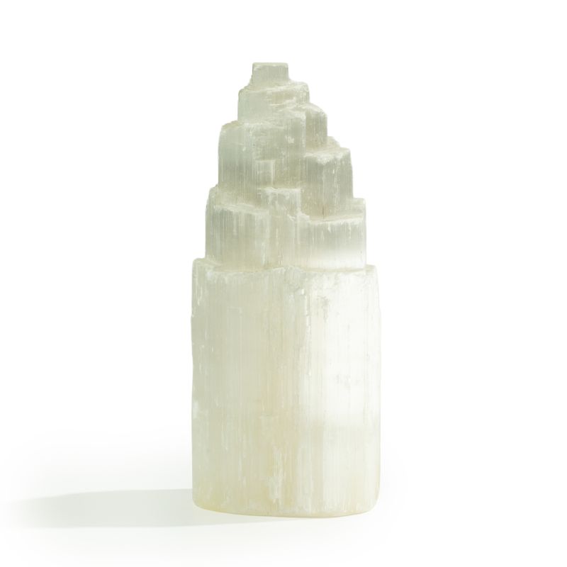 Natuurlijke seleniettorenlamp - 20 cm
