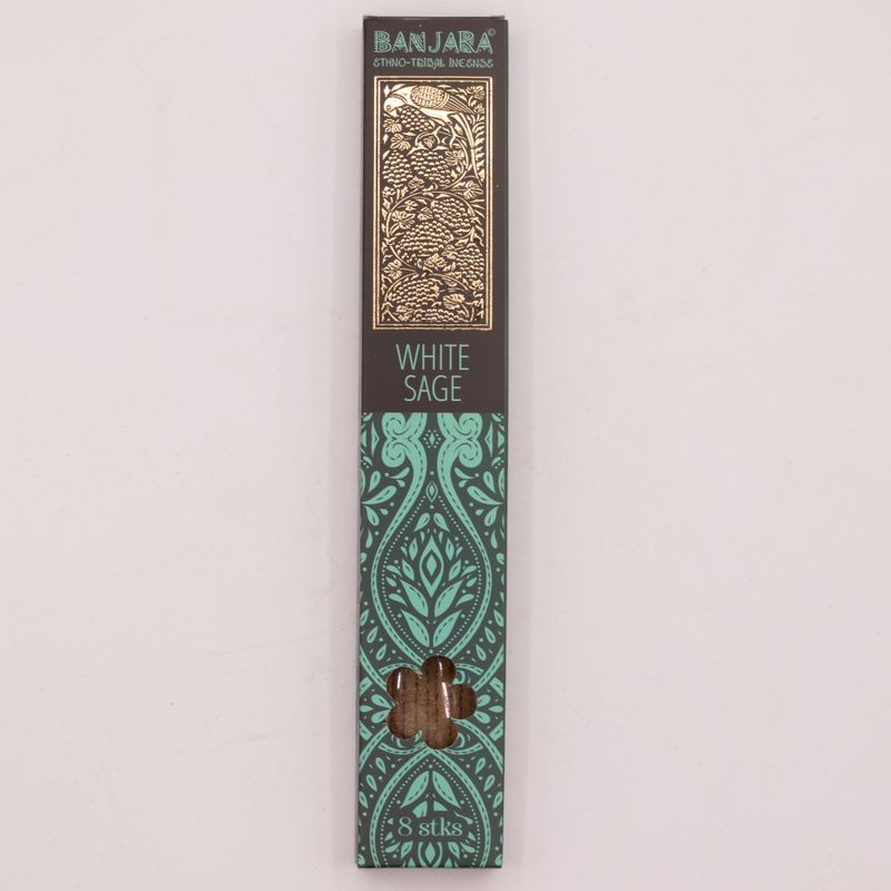 Banjara Extra Lang Smudge-stok - Witte Salie