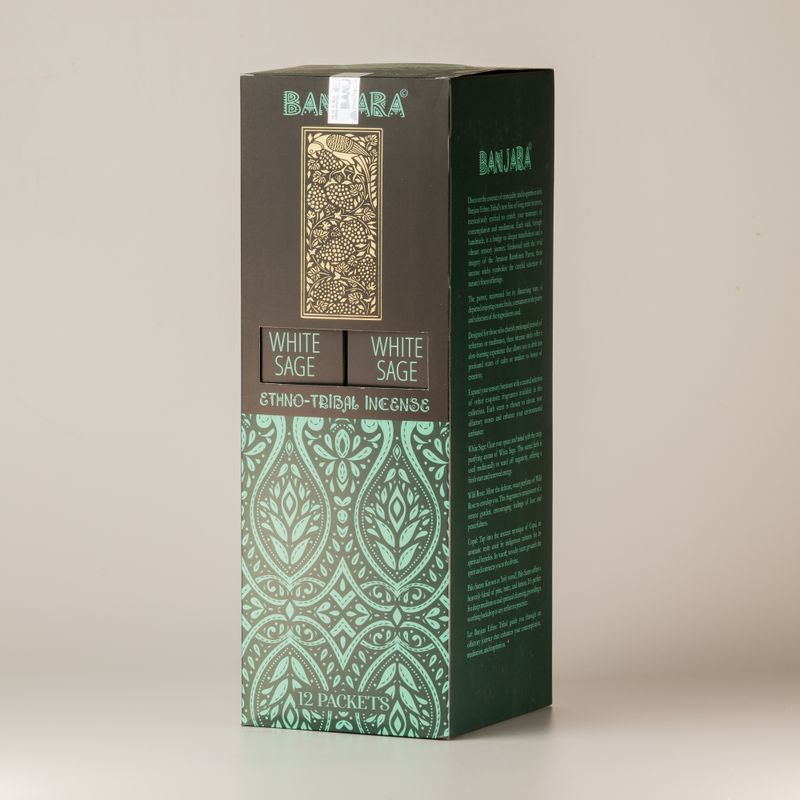 Banjara Extra Lang Smudge-stok - Witte Salie