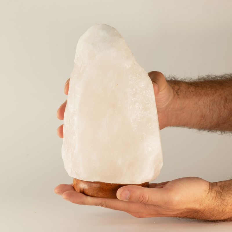 Crystal Rock Himalaya-zoutlamp - & basis ca. 2-3 kg