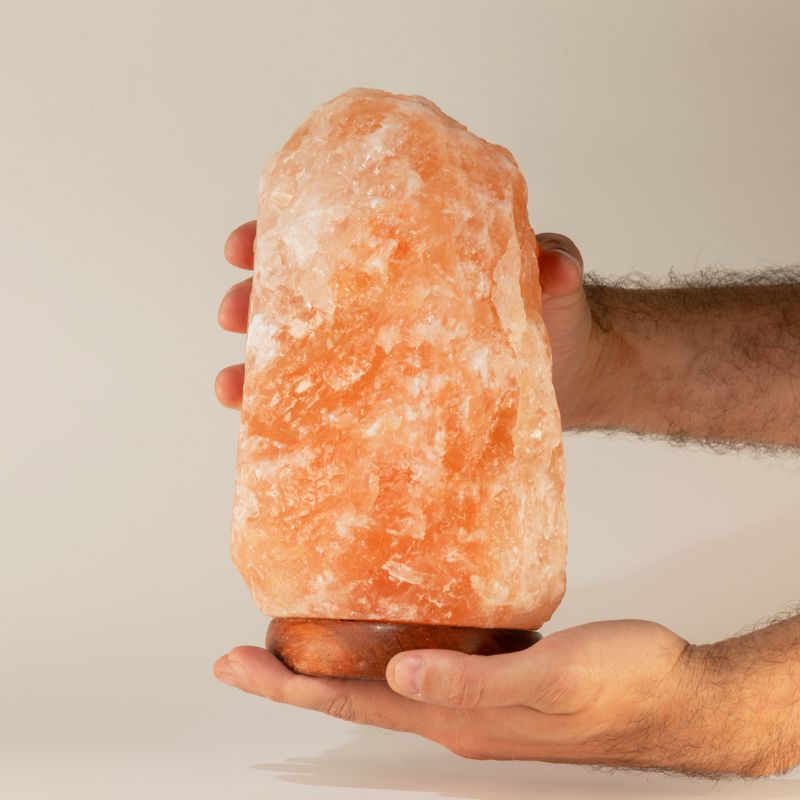 Kwalitatieve natuurlijke zoutlamp - & basis ca. 3-5 kg