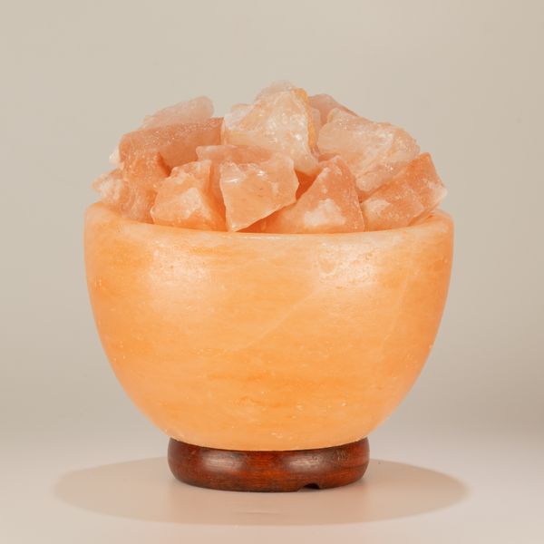 Himalaya Zout Lamp - Schaal met Brokken - 15cm x 9cm