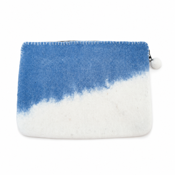 Vilten Laptophoes – Blauwe Horizon