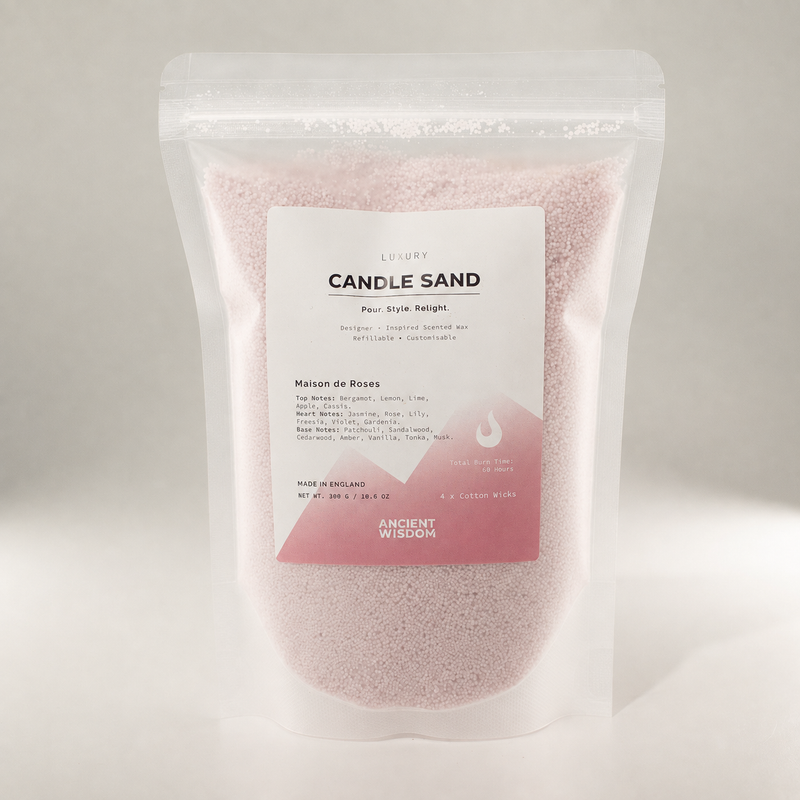 Geurkaars zand - Dusty Rose - Maison de Roses - 300g