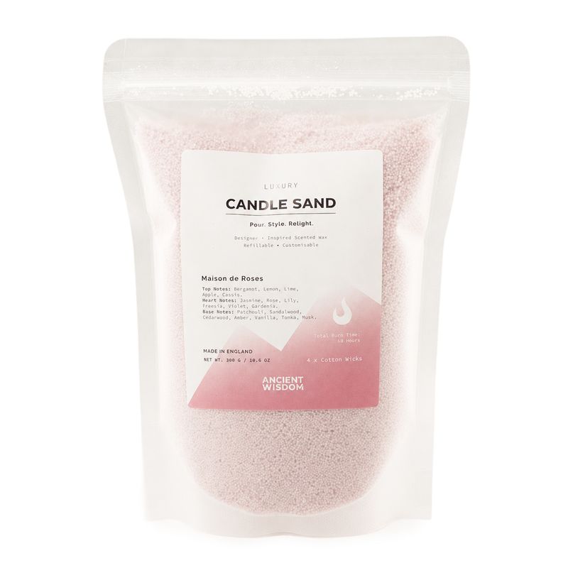 Geurkaars zand - Dusty Rose - Maison de Roses - 300g