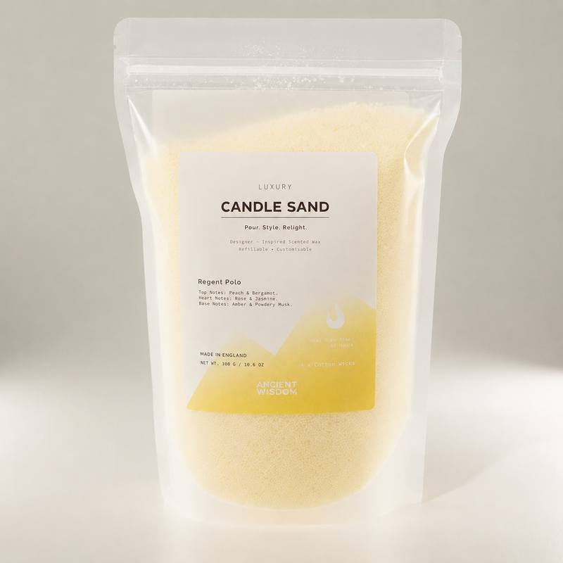 Geparfumeerde Kaars Zand - Crème - Regent Polo - 300g