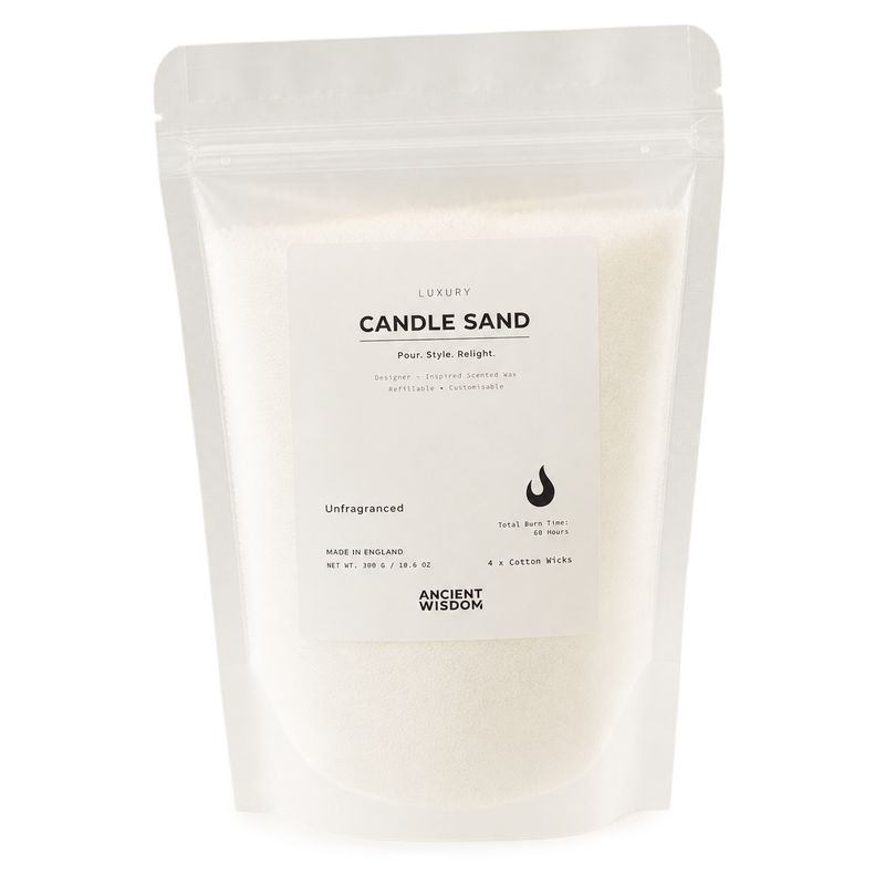 ongeparfumeerd kaarsenzand - wit - 300 g