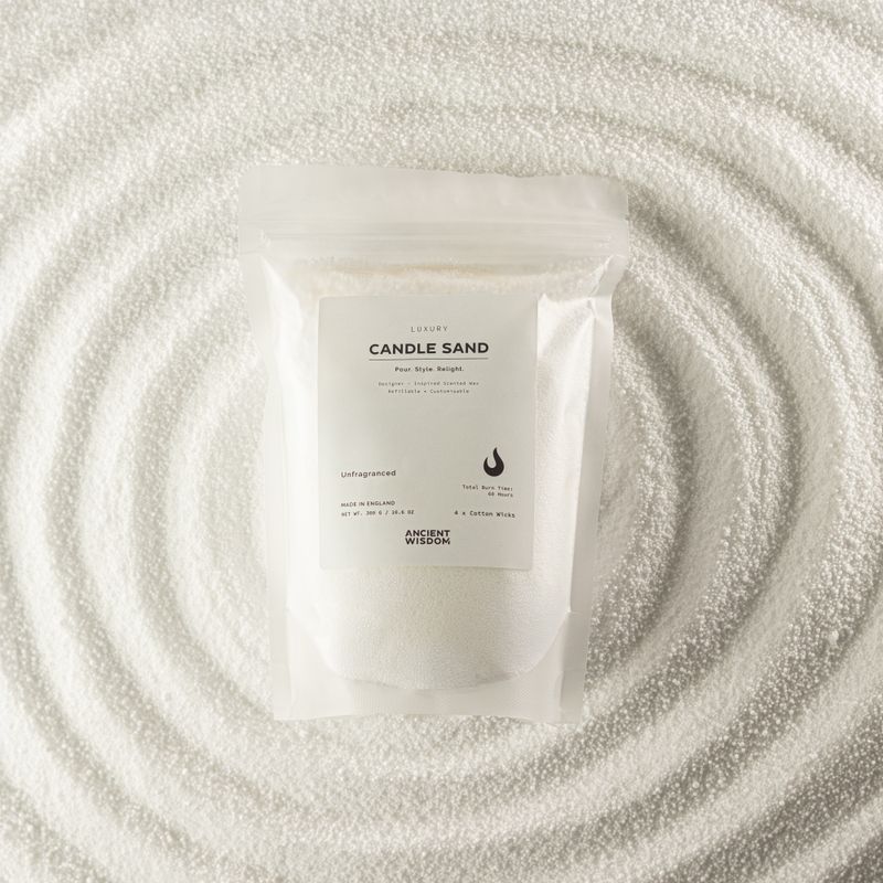 ongeparfumeerd kaarsenzand - wit - 300 g