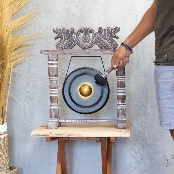 Kleine Gong in Standaard - 25cm - Zwart
