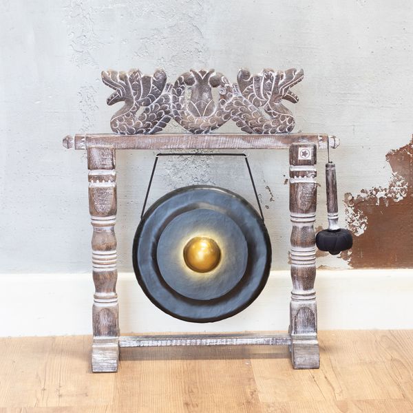 Kleine Gong in Standaard - 25cm - Zwart