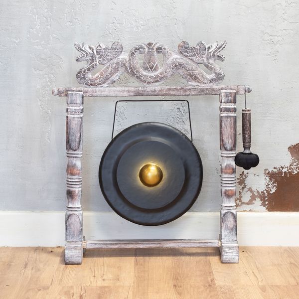 Medium Gong in Standaard - 35cm - Zwart