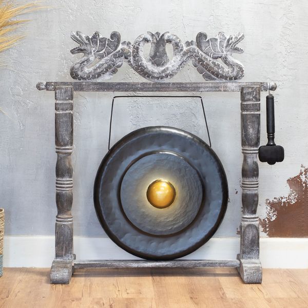 Medium Gong in Standaard - 50cm - Zwart