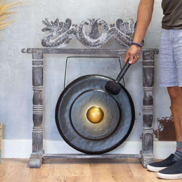 Medium Gong in Standaard - 50cm - Zwart