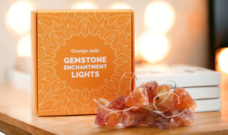 Edelsteen Betoveringslichten - Oranje Jade