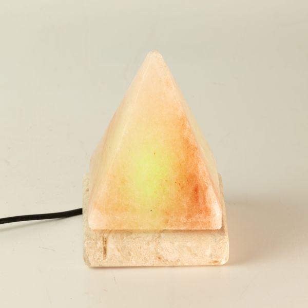 Himalaya Zout Lamp - USB Aansluiting - Piramide - 9 cm Meerkleurig